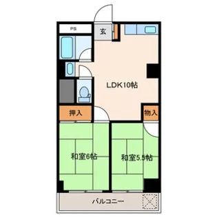 マンションかねき【2階】の間取り