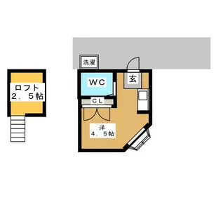 ハイツk&kIII【2階】の間取り