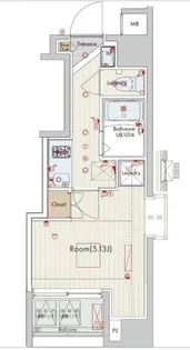 セリュークス横濱阪東橋【8階】の間取り