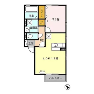 リビングタウン那須塩原 A【2階】の間取り