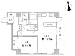 ラクラス田原町【2階】の間取り