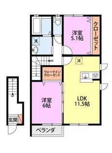 プレサージュIII【2階】の間取り