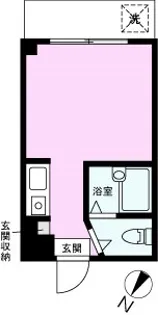フォルテ弁天【1階】の間取り