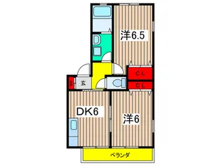 グリ-ンハイツ下瀬谷【1階】の間取り