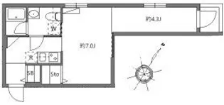 アバンテ池上【4階】の間取り