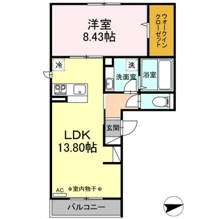アムール【2階】の間取り