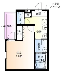 フジパレス今川駅東II番館【1階】の間取り