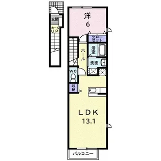 ステイブル K II【2階】の間取り