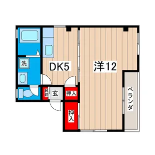 ユキハイツ【3階】の間取り