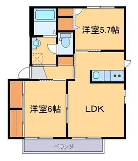 アンシャーリーC【1階】の間取り
