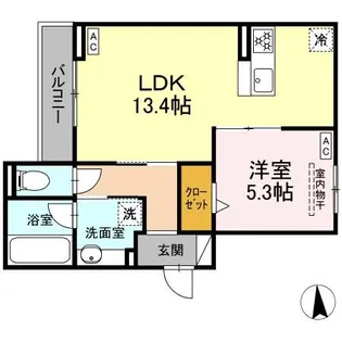 ラパーチェ【2階】の間取り