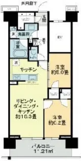 リビオシティ南砂町ステーションサイト【5階】の間取り