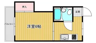 サンハイツ神足【2階】の間取り