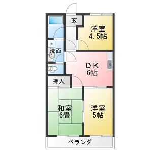 サンフォレスト百合沢【1階】の間取り