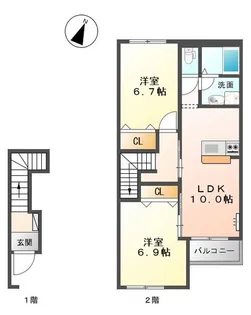 Grape House【2階】の間取り