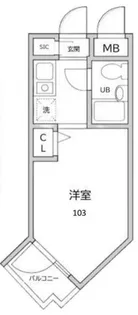 ドム二子新地【1階】の間取り