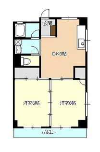第三南風荘【1階】の間取り