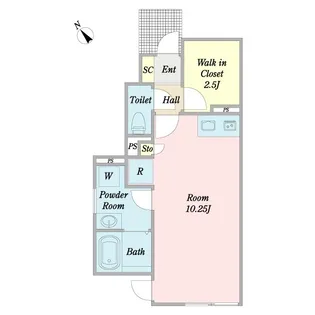 ブリリアヒルズC【1階】の間取り