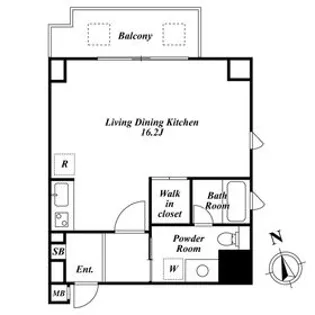プレミアステージ芝公園【4階】の間取り