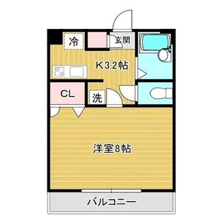ブラウニー市名坂【2階】の間取り