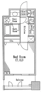 パークハビオ京橋【8階】の間取り
