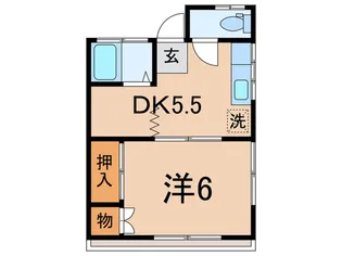 カ-ザ若松II【2階】の間取り