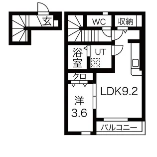 ラビスタアイワヒルズI【2階】の間取り