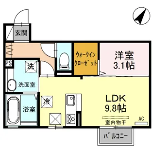 マリオン IV【2階】の間取り