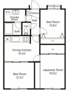 ル・プランシェ【3階】の間取り