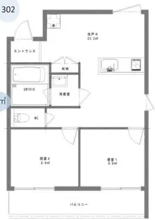 プレシャス千歳台【3階】の間取り