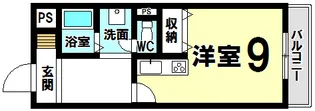 花の木ビル【4階】の間取り