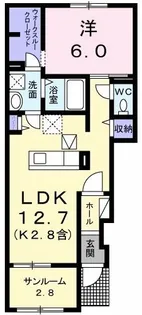 メゾングランディールあきる野I【1階】の間取り