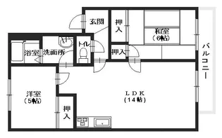 アピア中筋【2階】の間取り