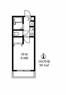 ポルト学芸大【1階】の間取り