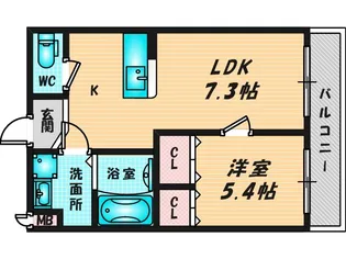 リバーサイド金岡六番館【2階】の間取り