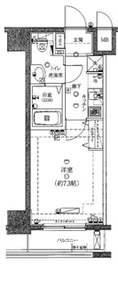 Rising place桜木町二番館【4階】の間取り