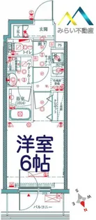 クレイシアIDZ横浜桜木町【2階】の間取り
