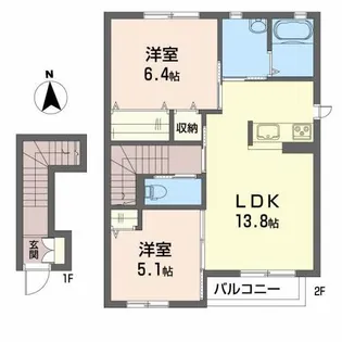 セレーヌ【2階】の間取り