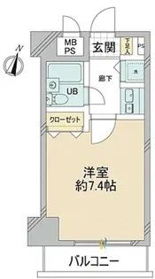 ライオンズマンション門前仲町第5【6階】の間取り