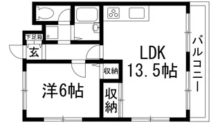 ファミーユ宝塚【2階】の間取り