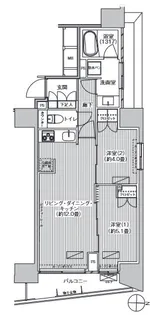 ヒューリックレジデンス新御茶ノ水【12階】の間取り