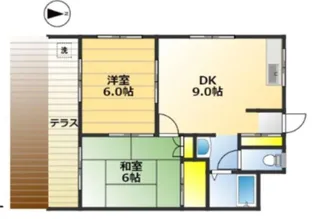 真ハイム【1階】の間取り
