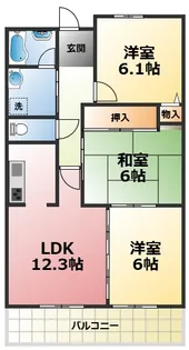 レジェンダリー小松【4階】の間取り