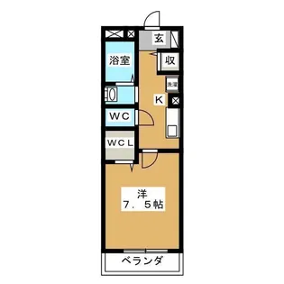 ラフィネおおたかの森【2階】の間取り