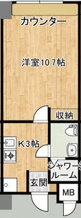 ヴォート勝富【2階】の間取り