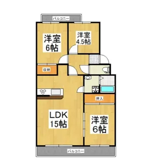 エスポワールTIマンション【1階】の間取り