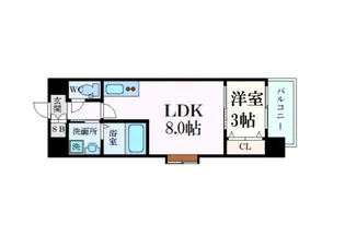 EIGHTVALLEY CastleSide【13階】の間取り