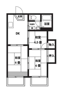 メゾンドールKOSHIO【2階】の間取り