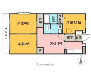 クレセールK【4階】の間取り