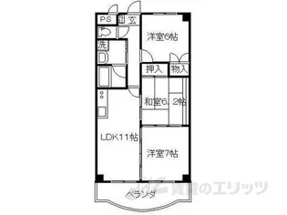 クレストYMD2【3階】の間取り